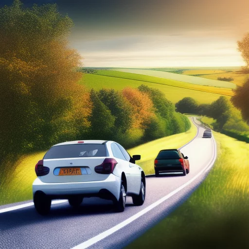 3416676766-many persons in a car on a countryside road in a beautiful landsacpe, realistic artistic detailed hd photography.webp